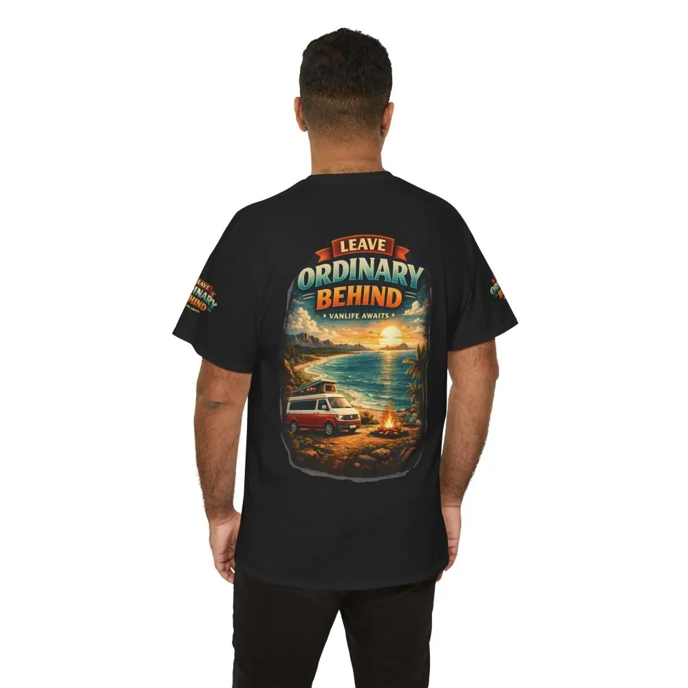 6672555882189592983_2048.jpeg Unisex Heavy Cotton Tee — "Leave Ordinary Behind" Design Scenic-Line