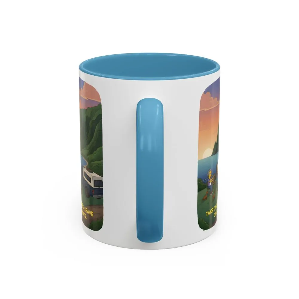 6729033881620175463_2048.jpeg Accent Coffee Mug (11, 15oz) — "Take Only Memories-Leave Only Footprints" Design Sitcom-Line