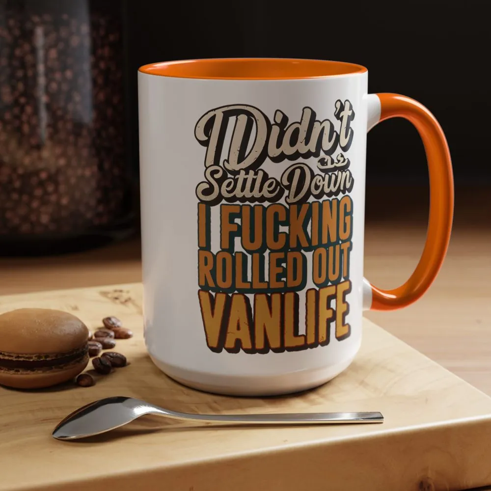 6740009434584939939_2048.jpeg Accent Coffee Mug (11, 15oz) — "Dind´t Settle Down" Design F**K-Line