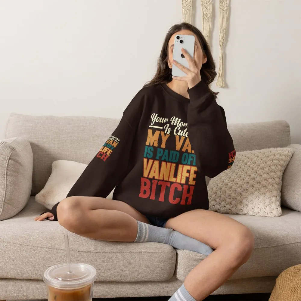 6751097442873925172_2048.jpeg Unisex Heavy Blend™ Crewneck Sweatshirt — "Your Mortgage Is Cute" Design F**K-Line