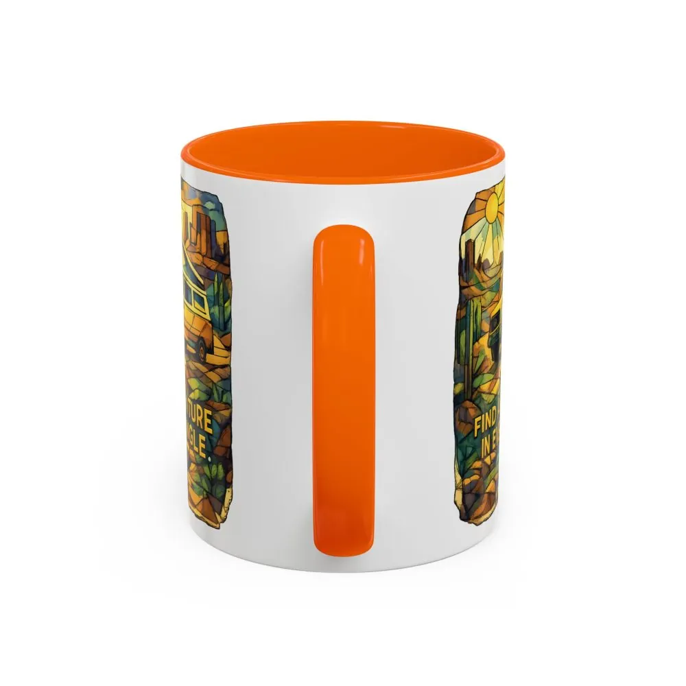 6794902137461534437_2048.jpeg Accent Coffee Mug (11, 15oz) — "Find Adventure In Every Corner" Design Cubic-Line