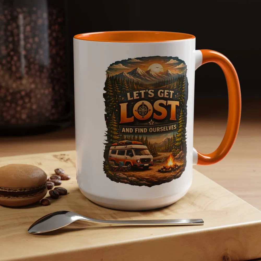 6796856666895534964_2048.jpeg Accent Coffee Mug (11, 15oz) — "Let´s Get Lost And Find Ourselfs" Design Scenic-Line