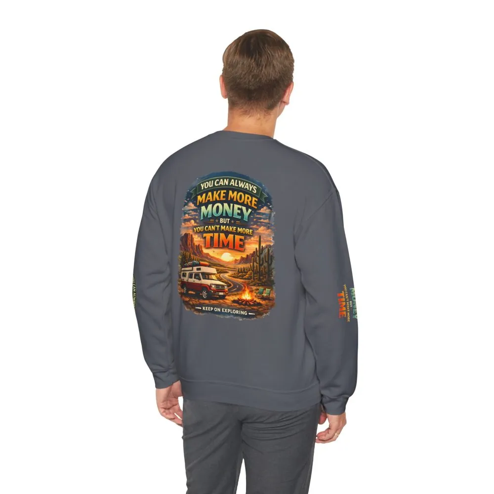 6803564366401985887_2048.jpeg Unisex Heavy Blend™ Crewneck Sweatshirt — "You Can Always Make More Money" Design Scenic-Line