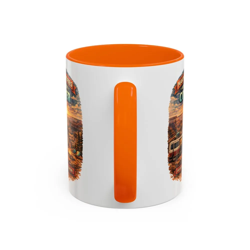 Accent Coffee Mug (11, 15oz) — "Making Memories Around Every Corner" Design Scenic-Line