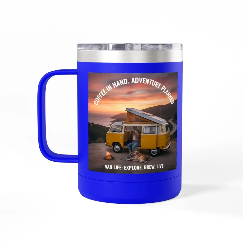 6811213978415689779_2048.jpeg Coffee Mug Tumbler, 15oz — "Coffee in Hand, Adventure Planned"