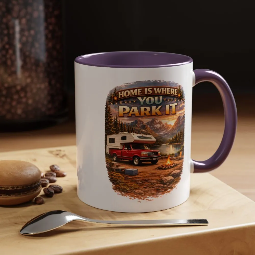 6823122567277977362_2048.jpeg Accent Coffee Mug (11, 15oz) — "Home Is Where You Park It" Design Scenic-Line