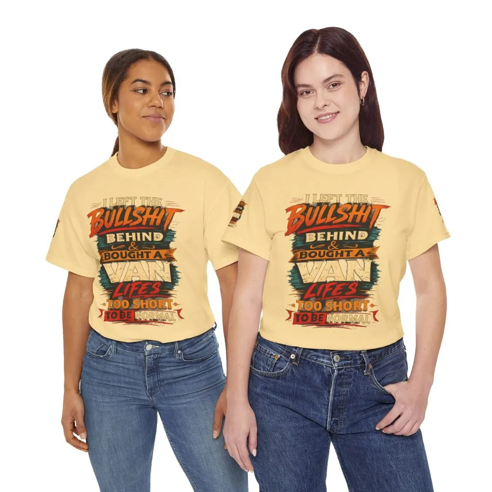 6831663847929694627_2048.jpeg Unisex Heavy Cotton Tee — "I Left The Bullshit" Design F**K-Line