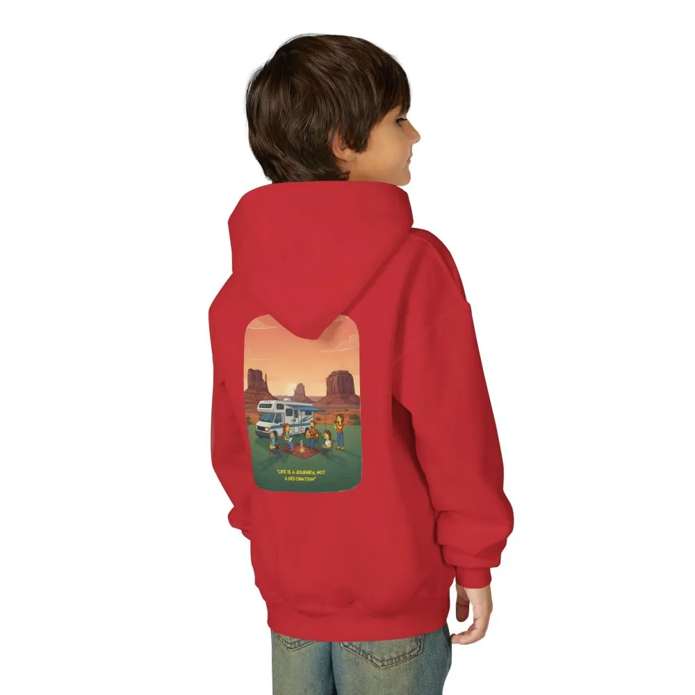 6860682201502907115_2048.jpeg Youth Hoodie(Gildan) – "Life Is A Journey-Not A Destination" (Design Sitcom-Line)