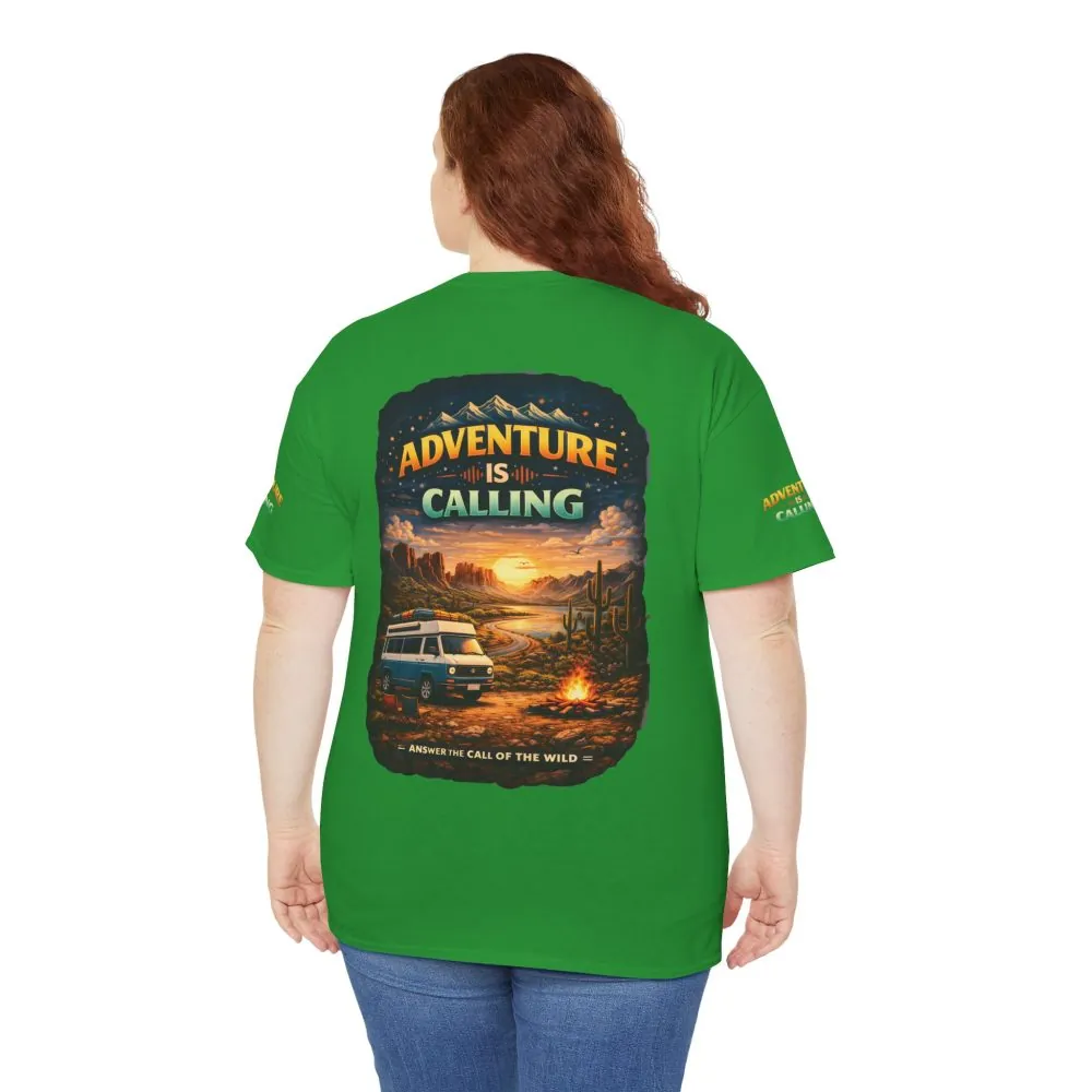 686879113459912343_2048.jpeg Unisex Heavy Cotton Tee — "Adventure Is Calling" Design Scenic-Line
