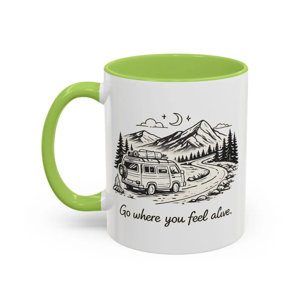 6901756930234303587_2048.jpeg Accent Coffee Mug (11, 15oz) — "Go Where You Feel Alive" Design Minimal-Line