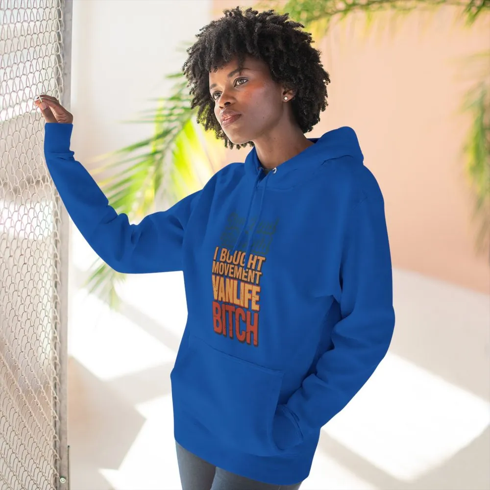 6931909255446382470_2048.jpeg Three-Panel Fleece Hoodie - "Buy Land They Said" Design F**K-Line