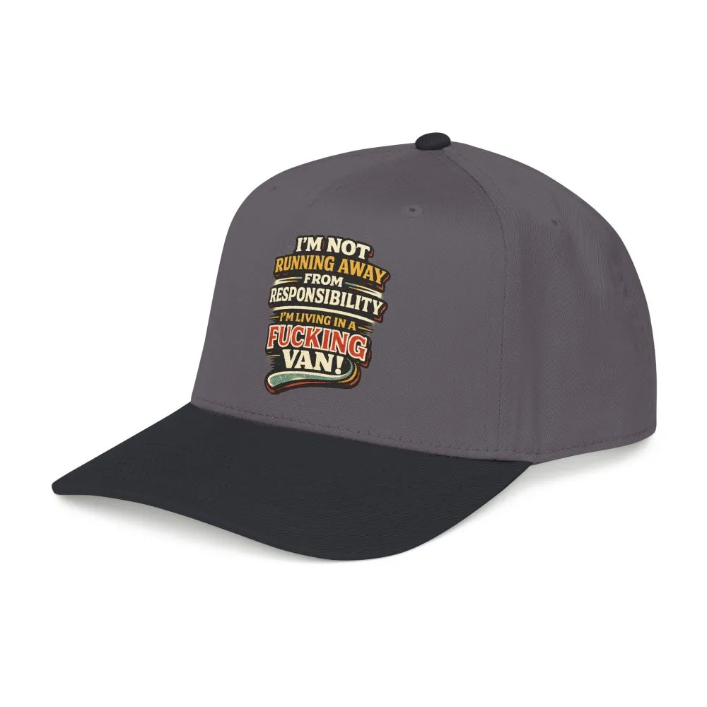 6986972038865079187_2048.jpeg Baseball Cap - "I`m Not running Away" Design F**K-Line