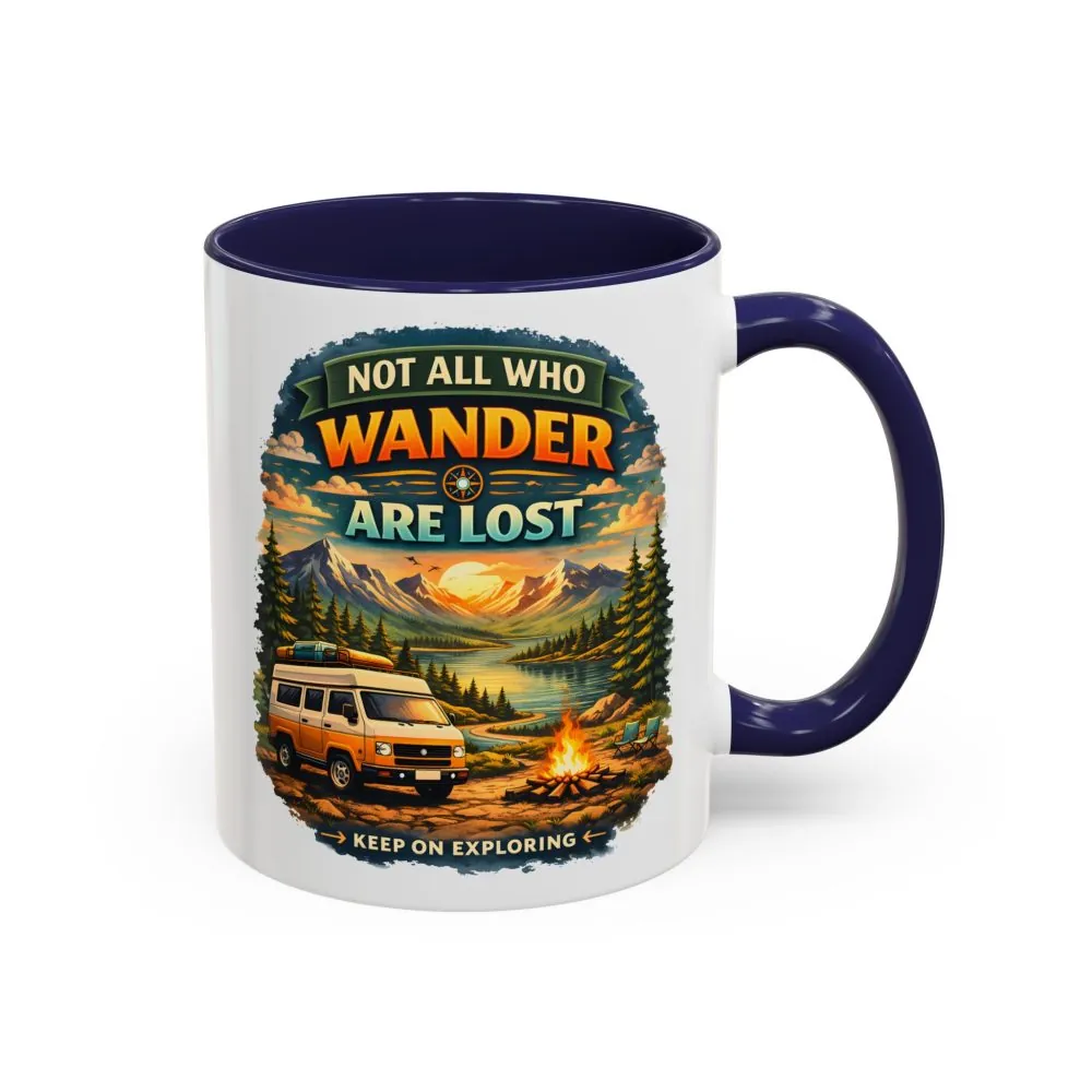 7010653402965287066_2048.jpeg Accent Coffee Mug (11, 15oz) — "Not All Who Wander Are Lost" Design Scenic-Line