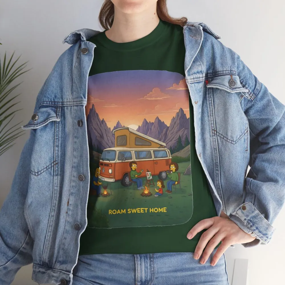 7013321866559592348_2048.jpeg Unisex Heavy Cotton Tee — "Roam Sweet Home" Design Sitcom-Line