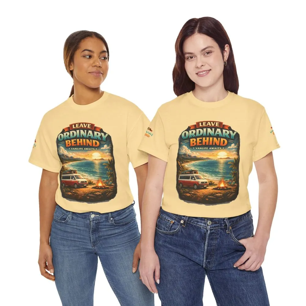 7018721956060113261_2048.jpeg Unisex Heavy Cotton Tee — "Leave Ordinary Behind" Design Scenic-Line