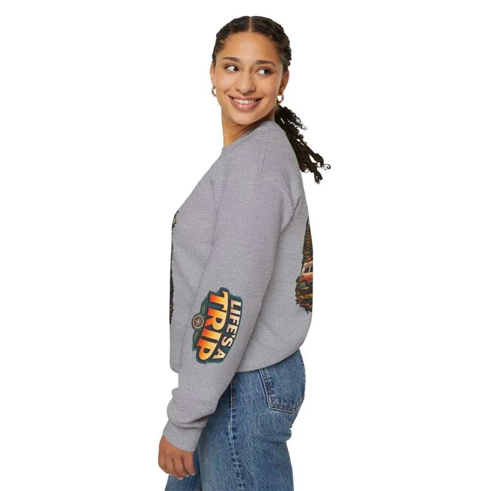 7022521248228372449_2048.jpeg Unisex Heavy Blend™ Crewneck Sweatshirt — "Life s A Trip" Design Scenic-Line