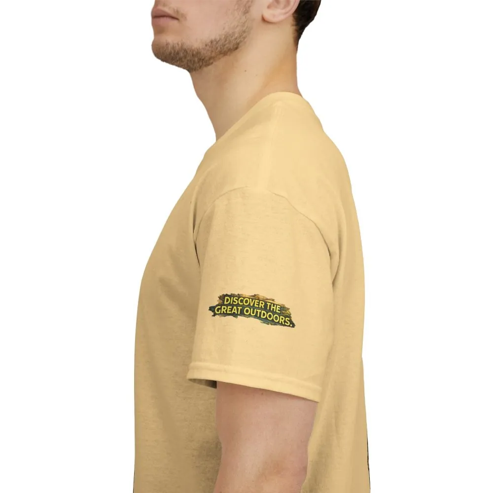 7048118011585571848_2048.jpeg Unisex Heavy Cotton Tee — "Discover The Great Outdoors" Design Cubic-Line
