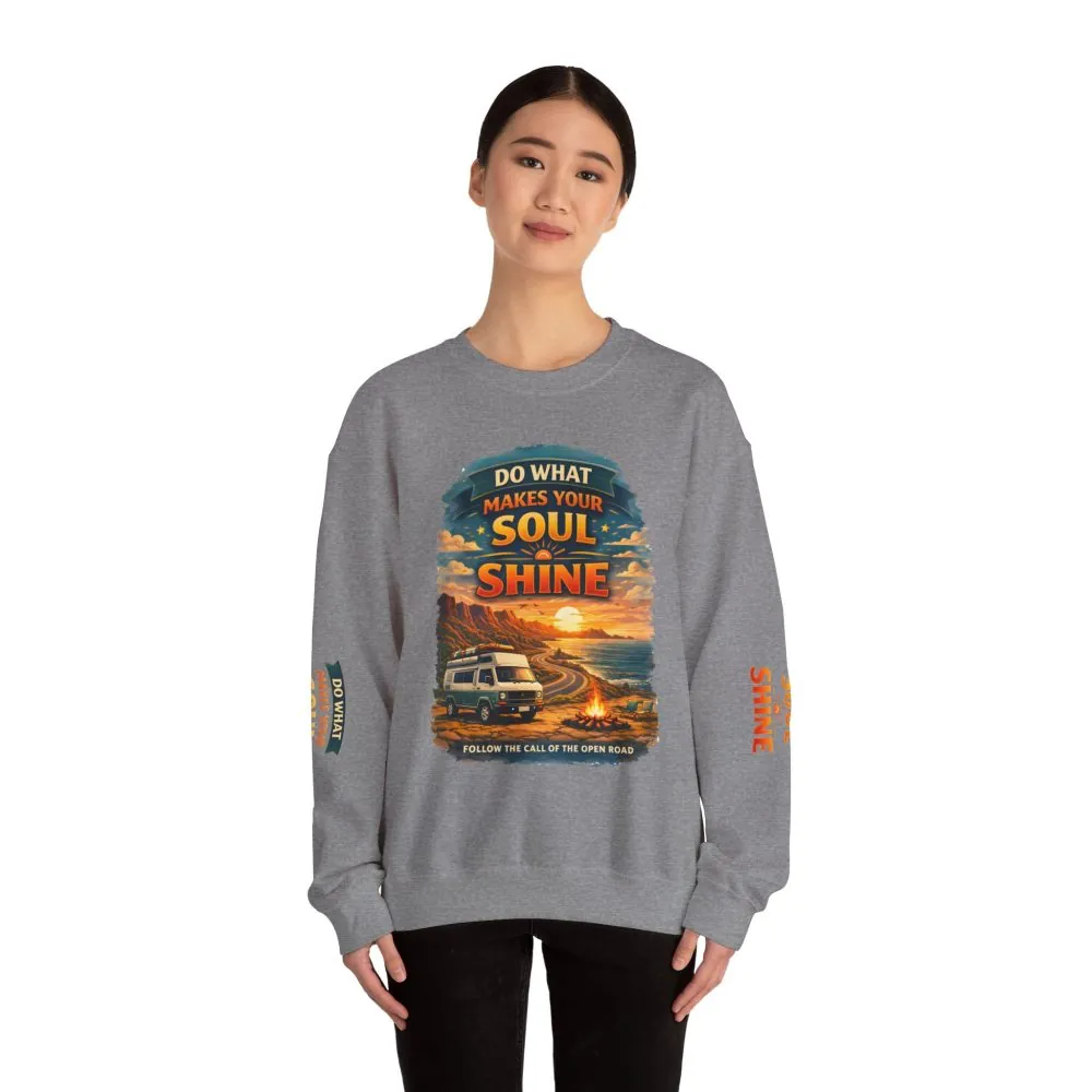 7049539227050880196_2048.jpeg Unisex Heavy Blend™ Crewneck Sweatshirt — "Do What Makes Your Soul Shine" Design Scenic-Line
