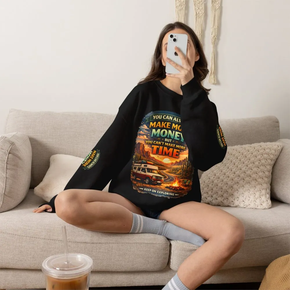 708096303894138609_2048.jpeg Unisex Heavy Blend™ Crewneck Sweatshirt — "You Can Always Make More Money" Design Scenic-Line