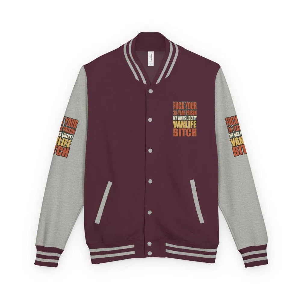 7085729212676119814_2048.jpeg Unisex Heavyweight Letterman Jacket — "Fuck Your 30 Year" Design F**K-Line
