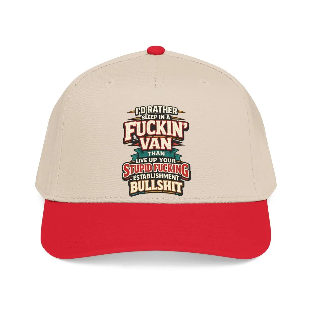 7089189973363901530_2048.jpeg Baseball Cap - "I´d Rather Sleep in A Fucking Van" Design F**K-Line