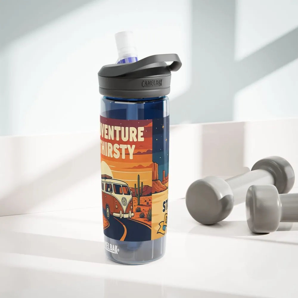 7113305806370037129_2048.jpeg Water Bottle CamelBak — "Adventure Is Thirsty "20oz/25oz Travel Bottle with Retro Road Trip Design