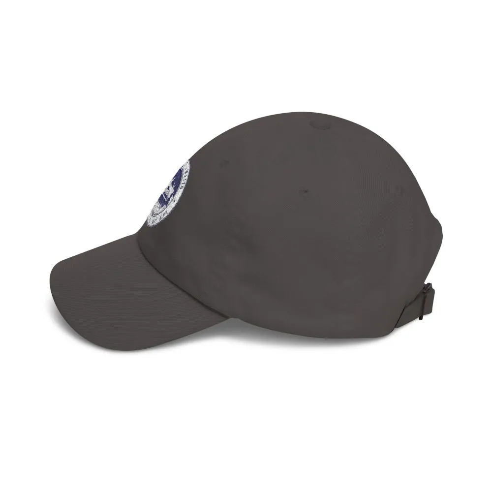 Dad Cap - "Adventure Awaits-Go Where You Feel Most Alive" Vintage National Park Stamp Hat