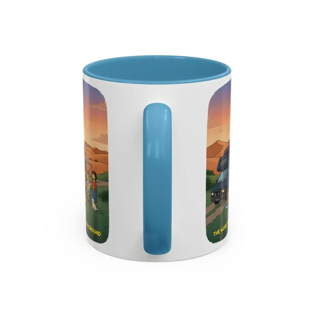 7174930548293480899_2048.jpeg Accent Coffee Mug (11, 15oz) — "The World Is Your playground" Design Sitcom-Line