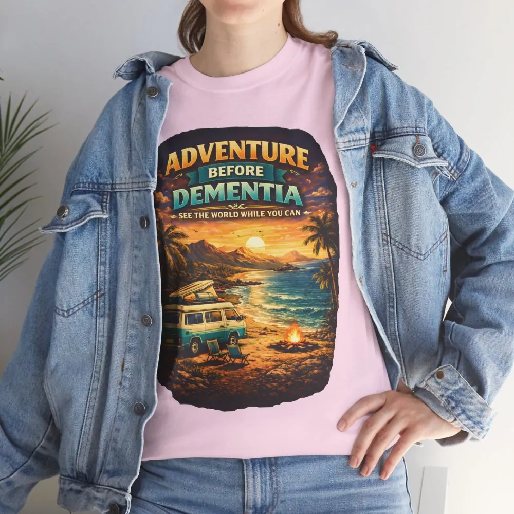 7187026734726284132_2048.jpeg Unisex Heavy Cotton Tee — "Adventure Before Dementia" Design Scenic-Line