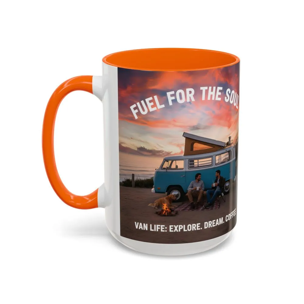 Accent Coffee Mug (11, 15oz) — "Fuel for the Soul"