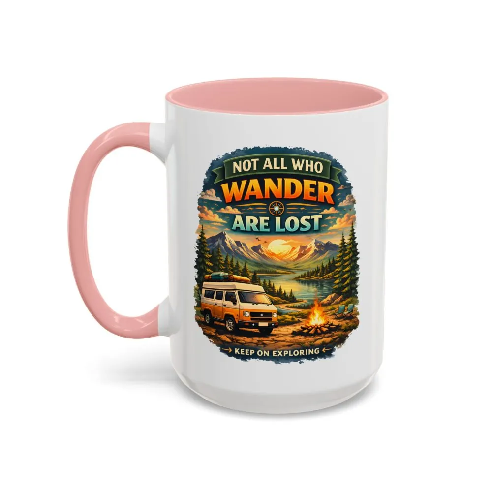 7194640625619225581_2048.jpeg Accent Coffee Mug (11, 15oz) — "Not All Who Wander Are Lost" Design Scenic-Line
