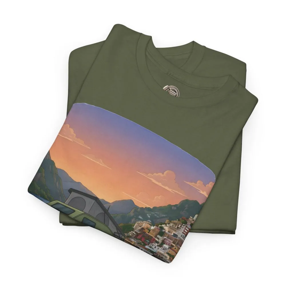 719921755343047936_2048.jpeg Unisex Heavy Cotton Tee — "Mountain Air And Alpine Adventure" Design Sitcom-Line