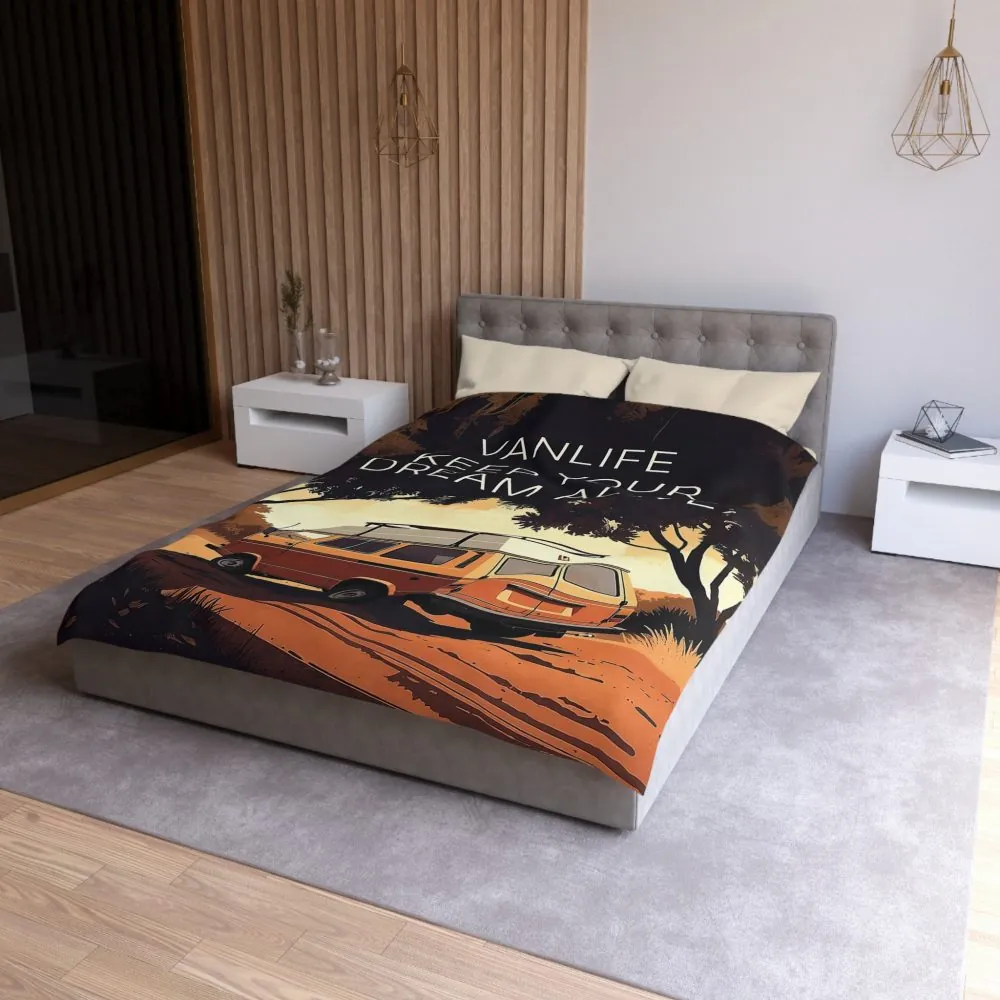 7222393589784375748_2048.jpeg Duvet Cover – "Vanlife Keep Your Dream Alive" Retro Camper Bedding