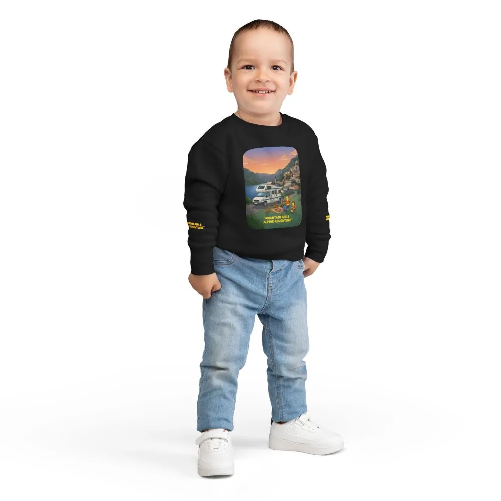 Toddler Sweatshirt - "Mountain Air-Alpine Adventure" (Design Sitcom-Line)