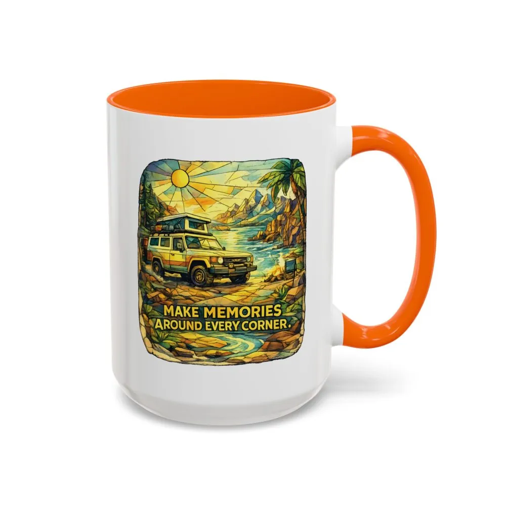 7236599895194674943_2048.jpeg Accent Coffee Mug (11, 15oz) — "Make Memories Around Every Corner" Design Cubic-Line