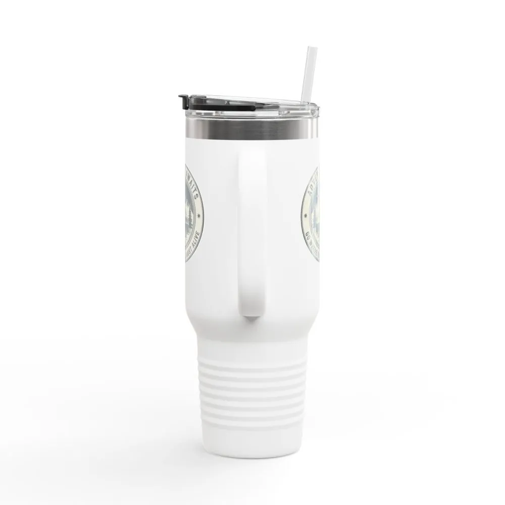 7242579098054404233_2048.jpeg Insulated Travel Mug - "Adventure Awaits-Go Where You Feel Most Alive" (40oz) – Retro Camper Design, Keep Drinks Hot or Cold
