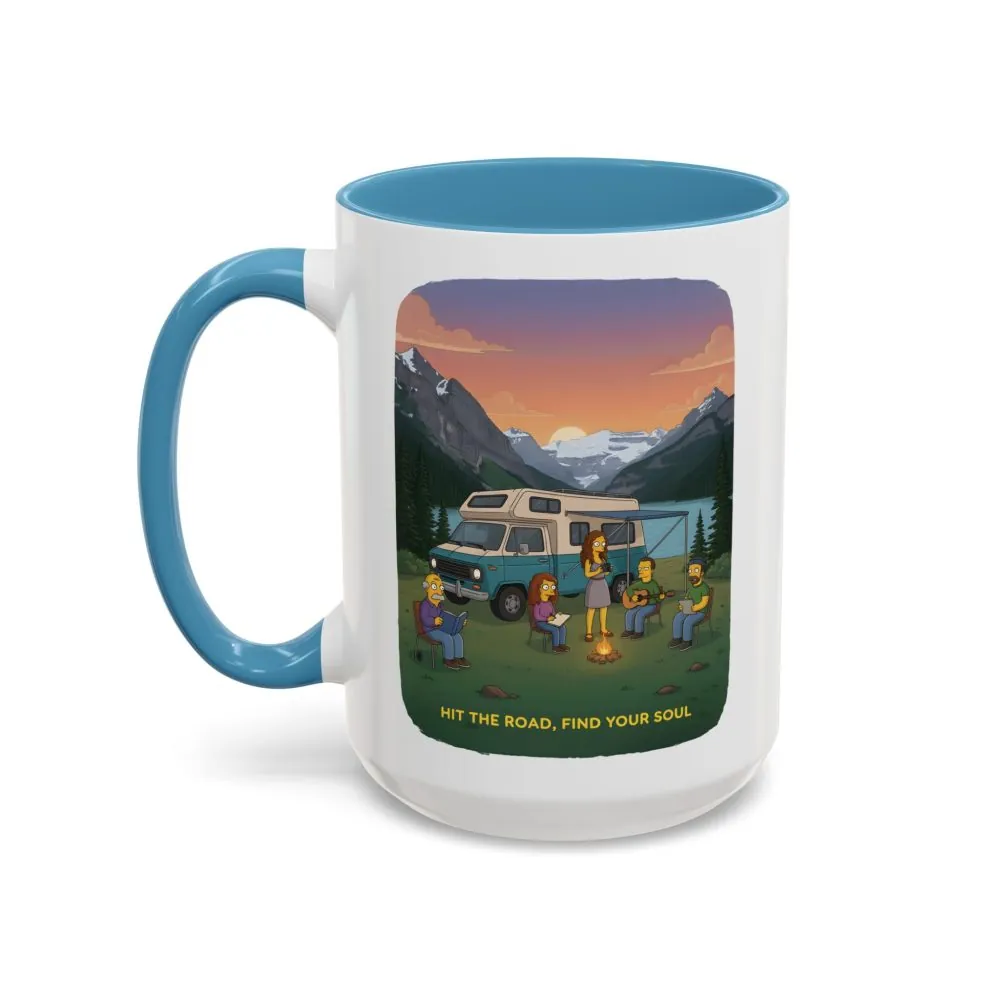 7263615256905605212_2048.jpeg Accent Coffee Mug (11, 15oz) — "Hit The Road-Find Your Soul" Design Sitcom-Line