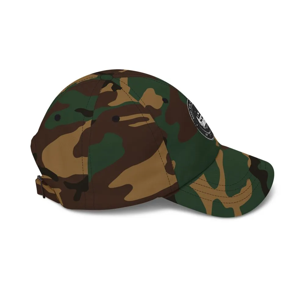 Dad Cap - "ROAD WHERE MADE FOR JOURNEYS-NOT DESTINATIONS" Vintage National Park Stamp Hat