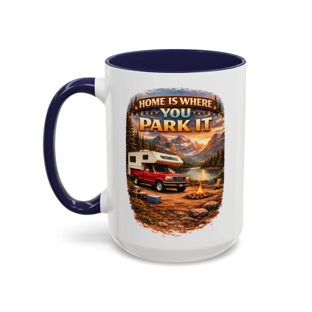 731662763496067392_2048.jpeg Accent Coffee Mug (11, 15oz) — "Home Is Where You Park It" Design Scenic-Line