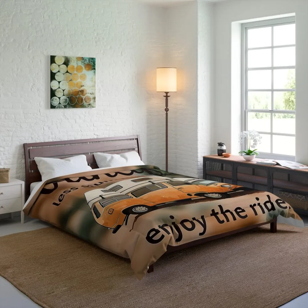 Comforter — 'Vanlife: Enjoy the Ride' Camper Van Comforter