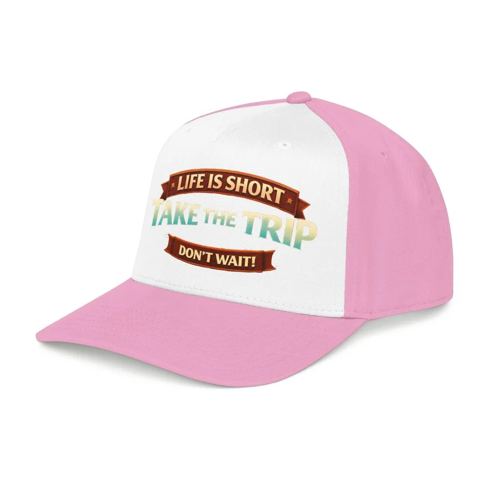 7463305164035895273_2048.jpeg Baseball Cap - "Live Is Short Take The Trip" Design Scenic-Line