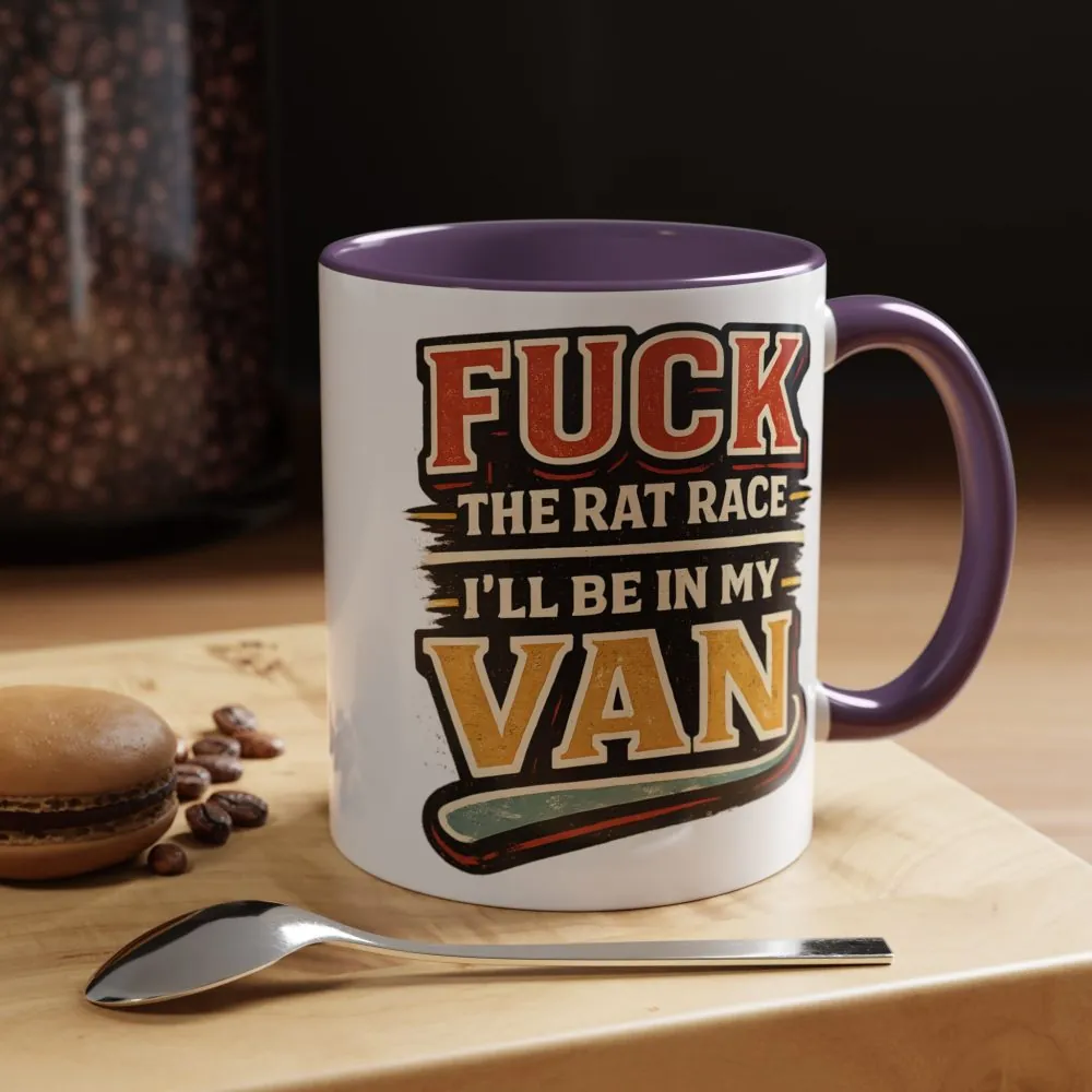 7483191446830054118_2048.jpeg Accent Coffee Mug (11, 15oz) — "Fuck The Rat Race" Design F**K-Line
