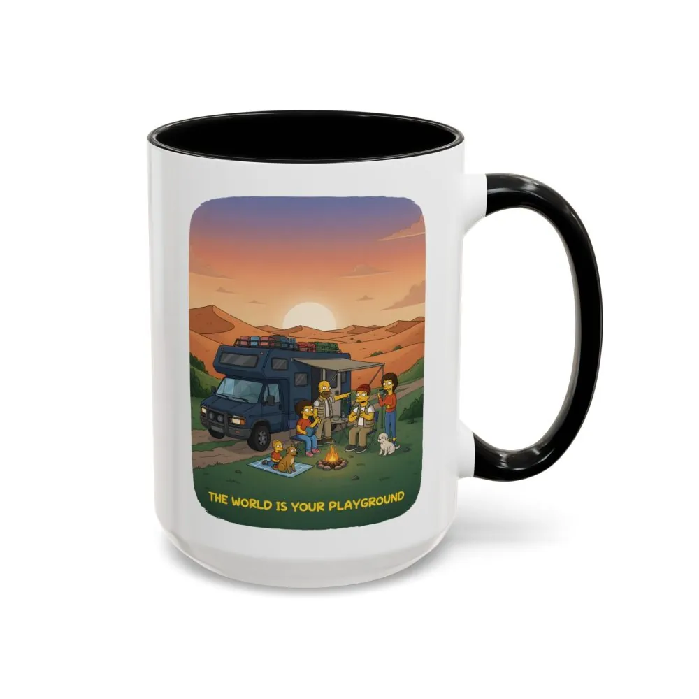 7488580906795510644_2048.jpeg Accent Coffee Mug (11, 15oz) — "The World Is Your playground" Design Sitcom-Line