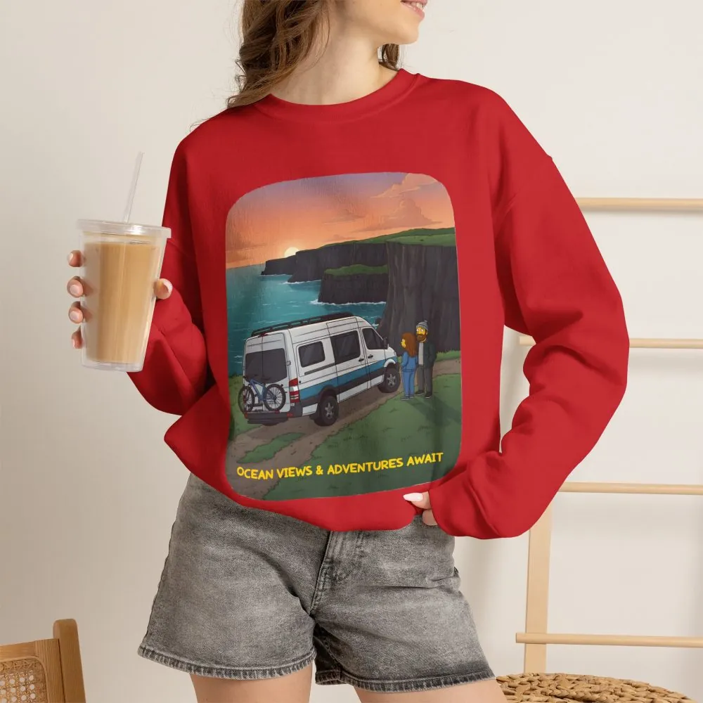 7498251860672512326_2048.jpeg Unisex Heavy Blend™ Crewneck Sweatshirt — "Ocean Views-Adventures Awaits" Design Sitcom-Line