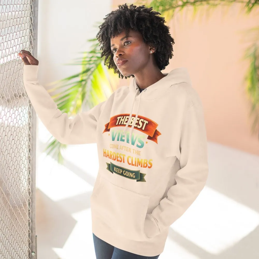 7537069935417817294_2048.jpeg Three-Panel Fleece Hoodie - "The Best Views" Design Scenic-Line