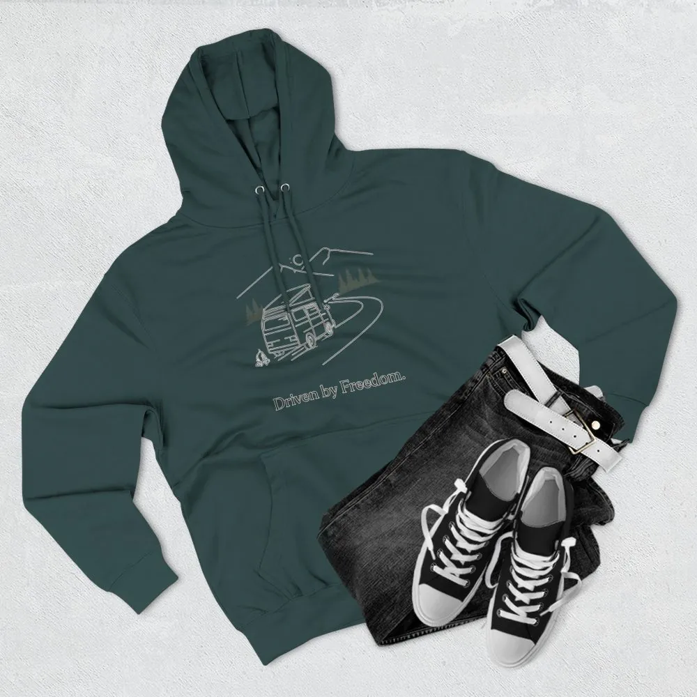 7558679615389758113_2048.jpeg Three-Panel Fleece Hoodie - "Driven By Freedom" Design Minimal-Line