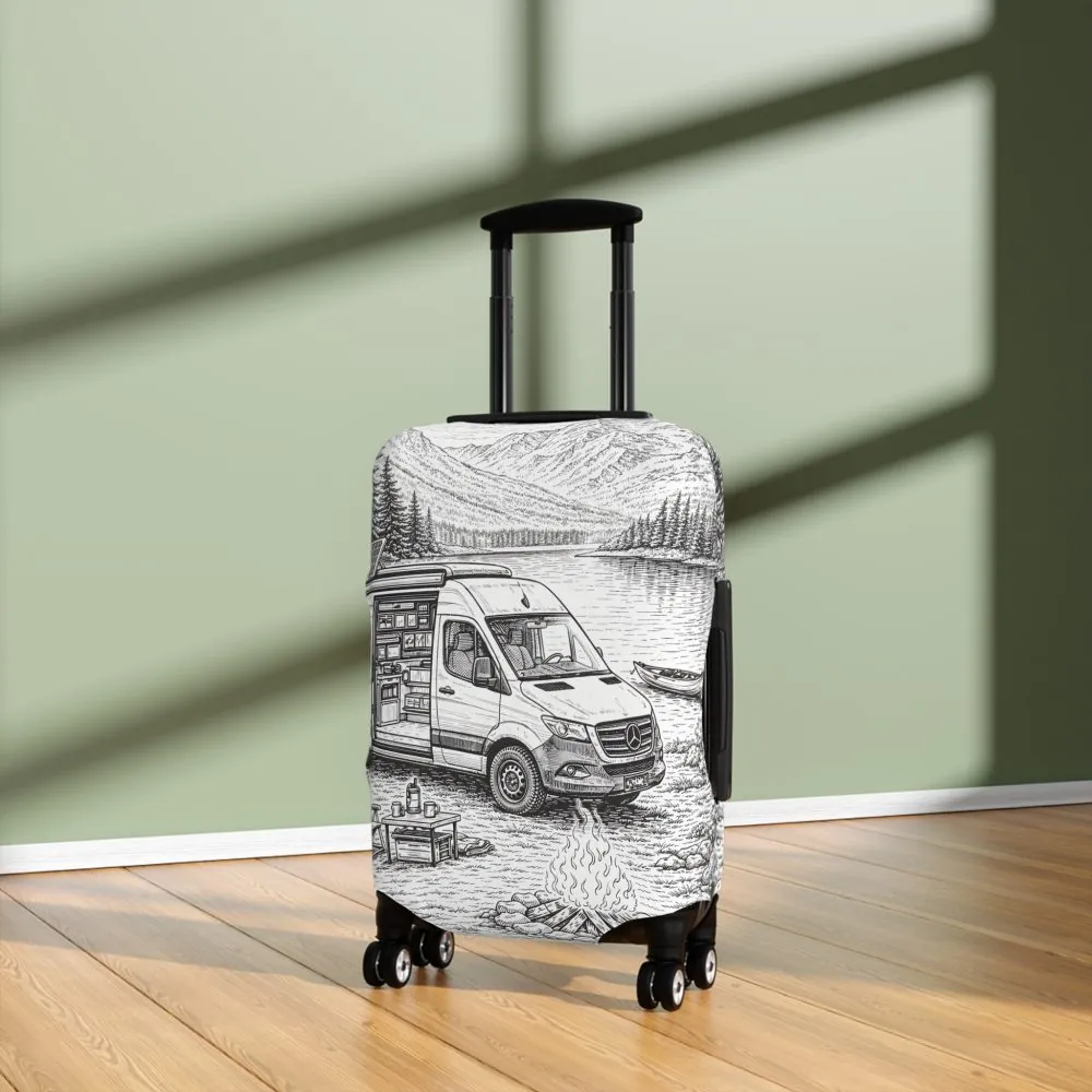 7573782103875120427_2048.jpeg Luggage Cover — Adventure Camper Sketch Travel Suitcase