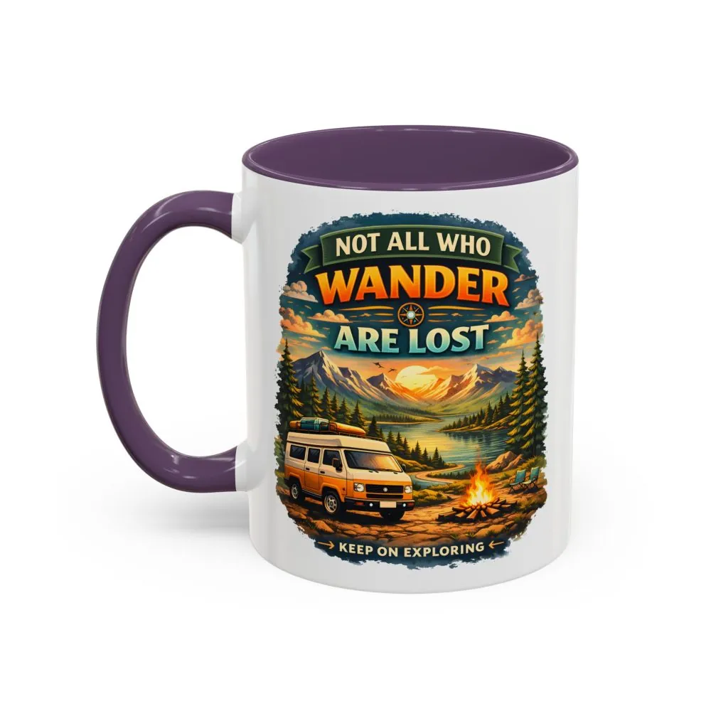 7577871379544797781_2048.jpeg Accent Coffee Mug (11, 15oz) — "Not All Who Wander Are Lost" Design Scenic-Line