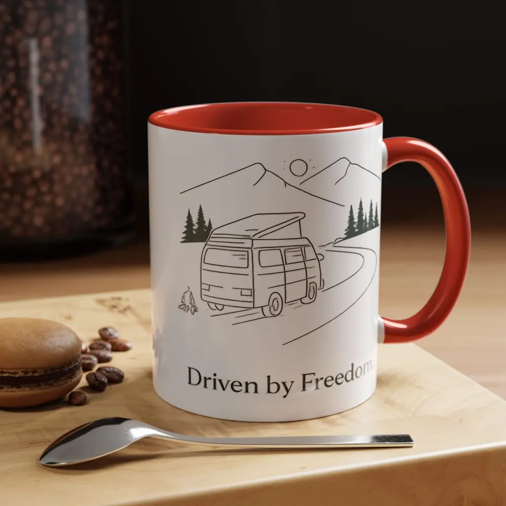761617682092346497_2048.jpeg Accent Coffee Mug (11, 15oz) — "Driven By Freedom" Design Minimal-Line