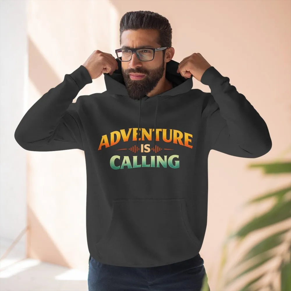 7617741718757846175_2048.jpeg Three-Panel Fleece Hoodie - "Adventure Is Calling" Design Scenic-Line